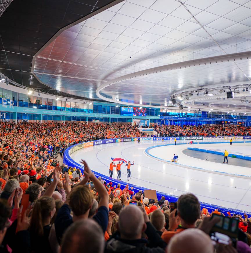 Ploegenachtervolging ISU EK Afstanden 23-24 vlag | Thialf