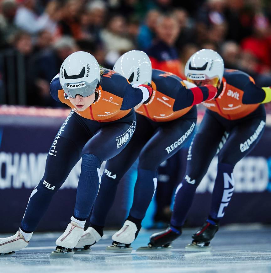 Team Pursuit vrouwen, WK Afstanden Hamar, 14 maart 2025