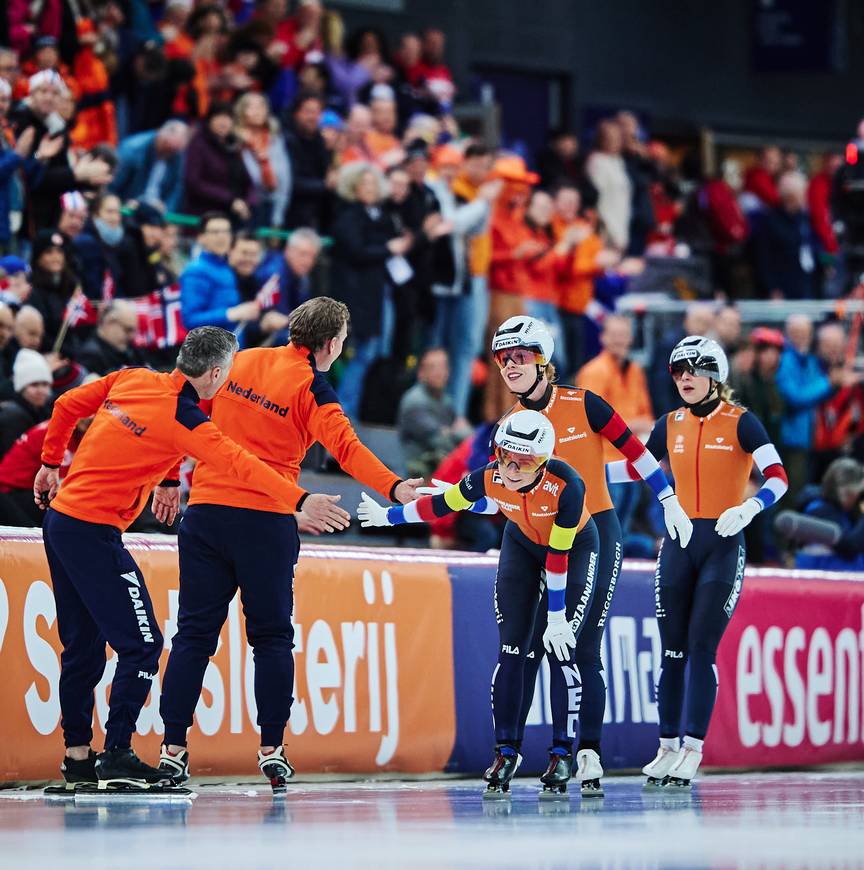 Team Pursuit vrouwen, WK Afstanden Hamar, 14 maart 2025