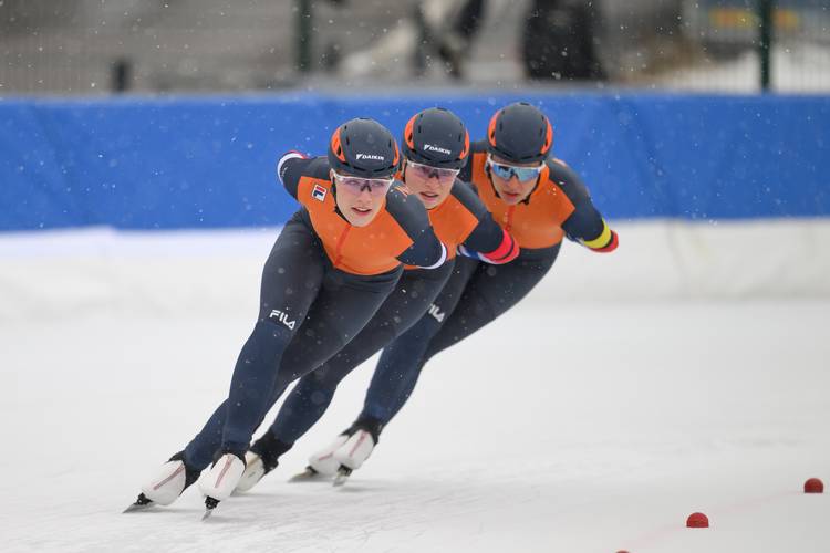 Jasmijn Veenhuis, Rosalie van Vliet en Britt Breider winnen goud