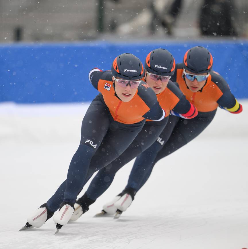 Jasmijn Veenhuis, Rosalie van Vliet en Britt Breider winnen goud