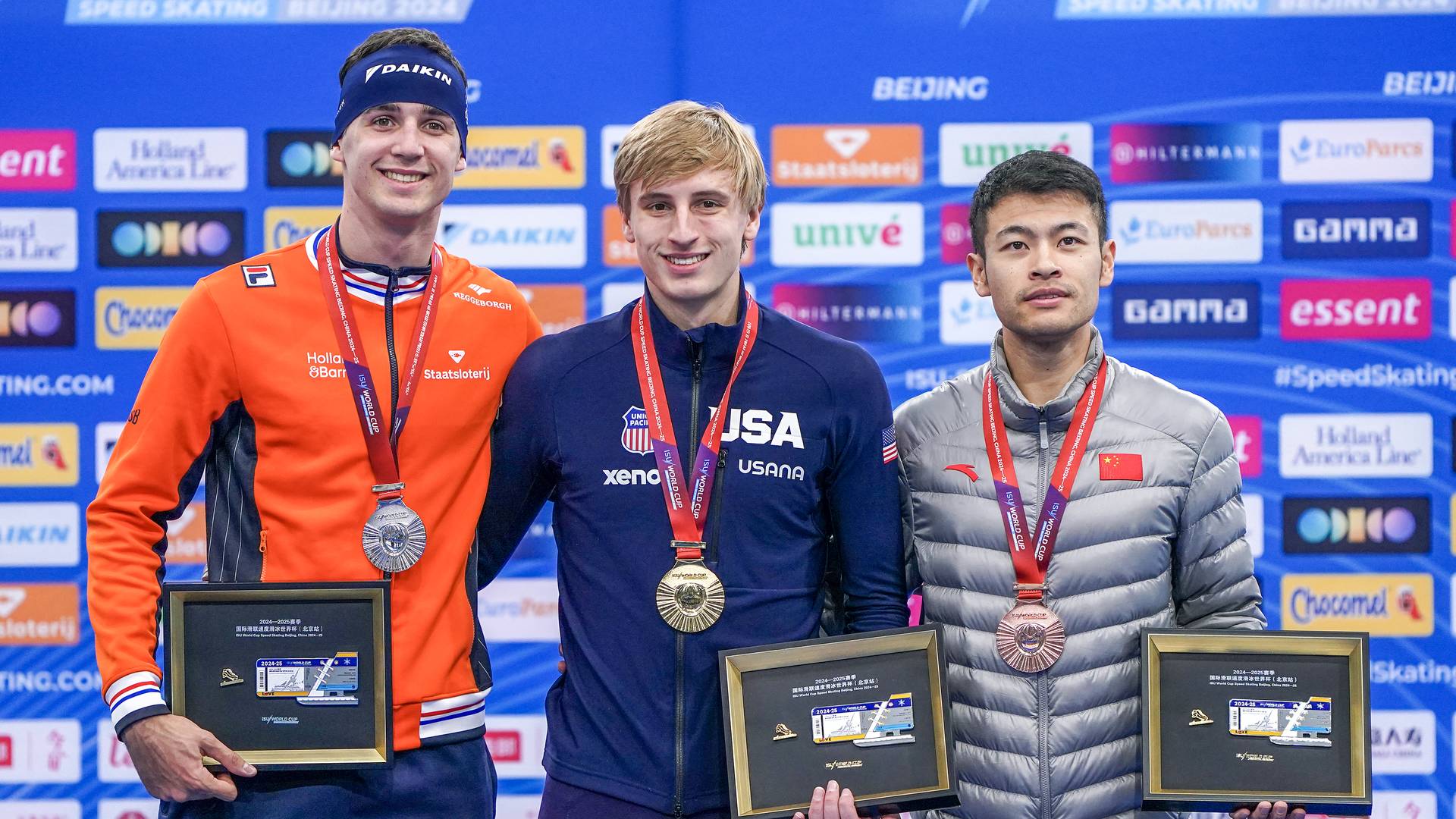 Podium 1000 m M WC 2 2024