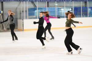 Gabriella Papadakis geeft het goede voorbeeld.