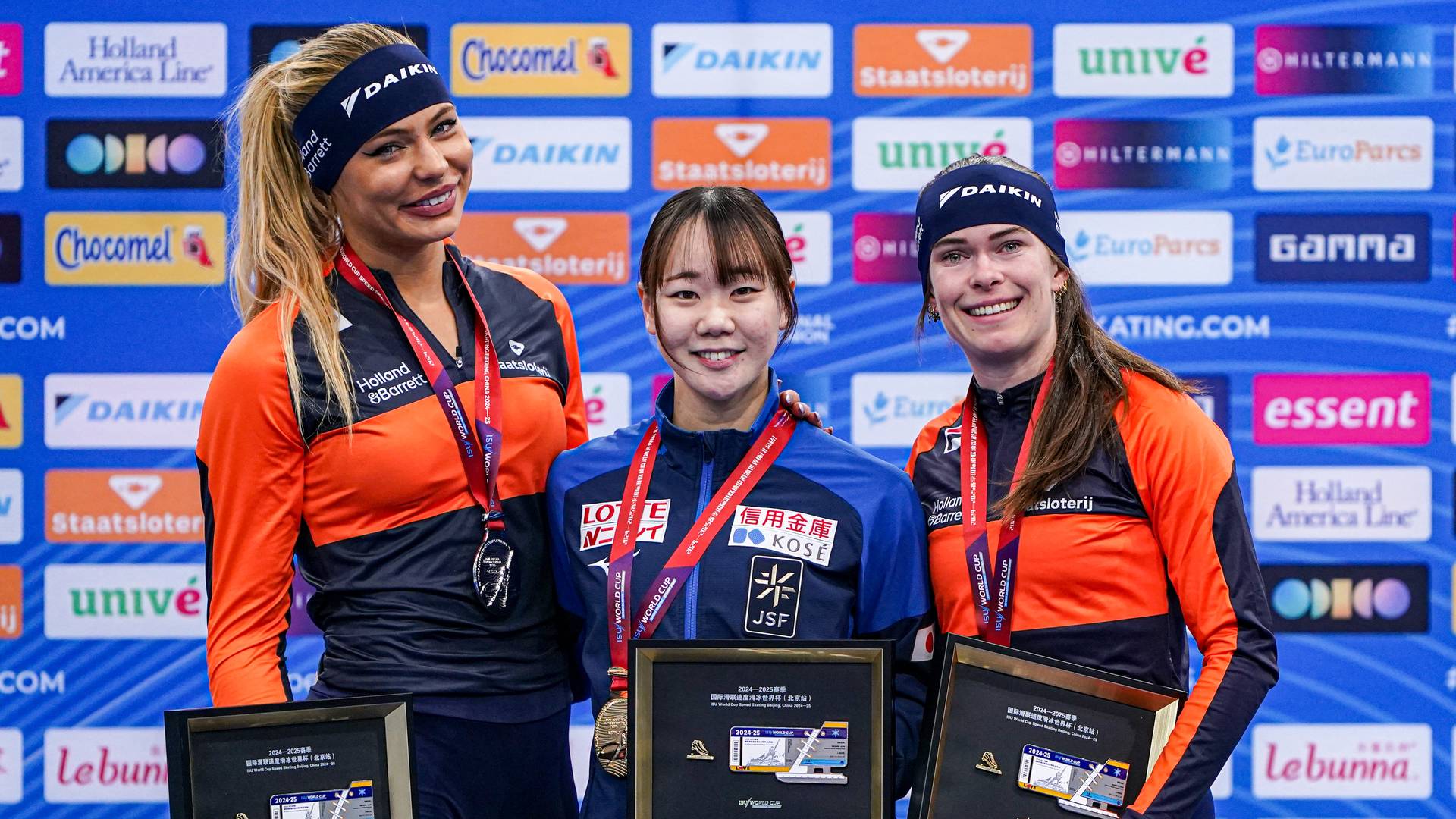 Podium 500 m WC 1