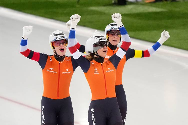 Team Pursuit vrouwen, WK Afstanden Hamar, 14 maart 2025