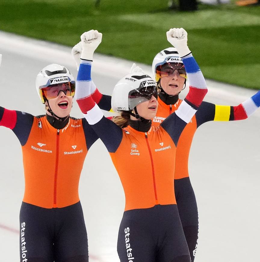 Team Pursuit vrouwen, WK Afstanden Hamar, 14 maart 2025