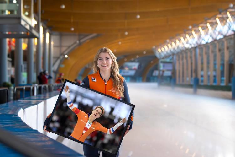 Lieke Huizink met in de lijst Ireen Wüst