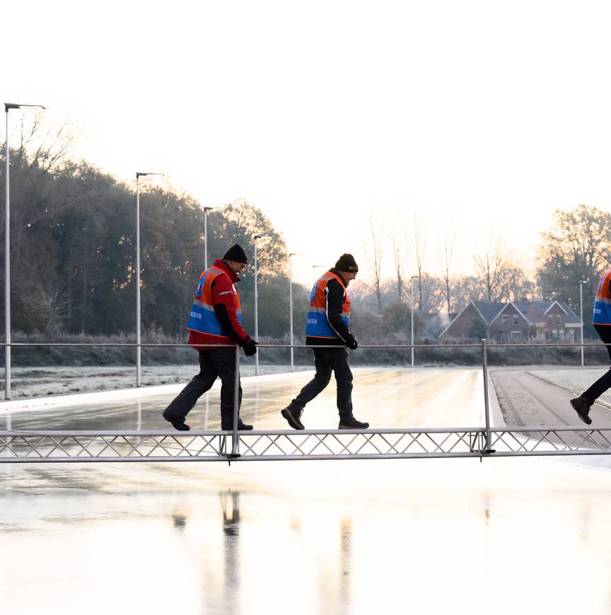 Natuurijsmeesters bezig met de voorbereiding op het nieuwe seizoen