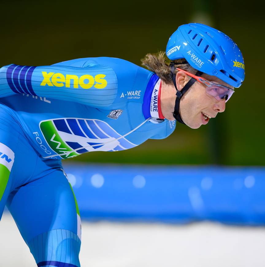 Jorrit Bergsma van Team Royal A-Ware in actie