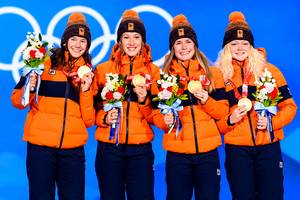 Relay vrouwen olympische Spelen 2022