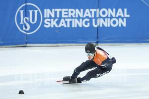 Jens van 't Wout in actie tijdens de World Cup 3 in Beijing