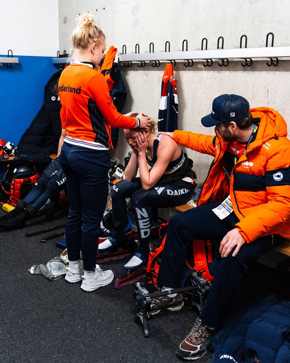 Xandra Velzeboer troost zus Michelle na EK 500 m finale