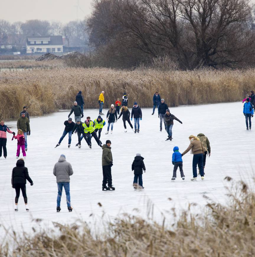 Schaatsen op natuurijs