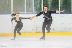 Daria Danilova en Michel Tsiba tijdens de Challenge Cup 2024