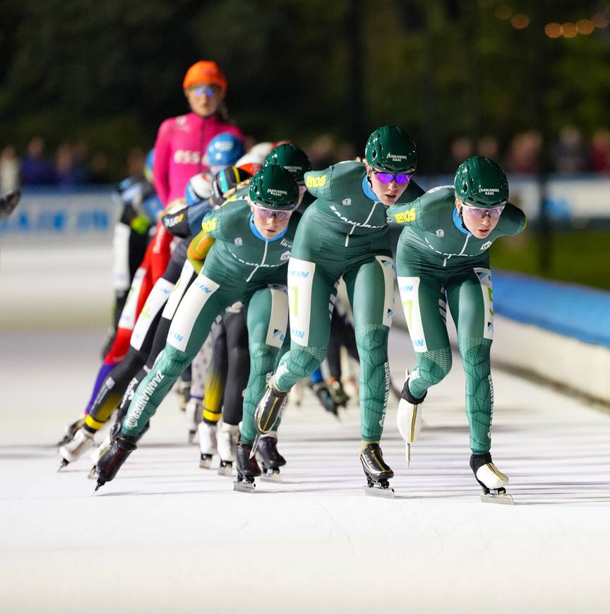 Merel Conijn voert de groep aan