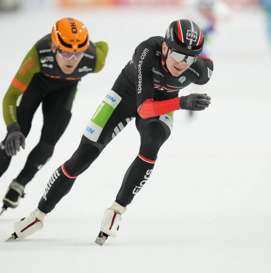 Lars Woelders in actie bij het NK Marathon