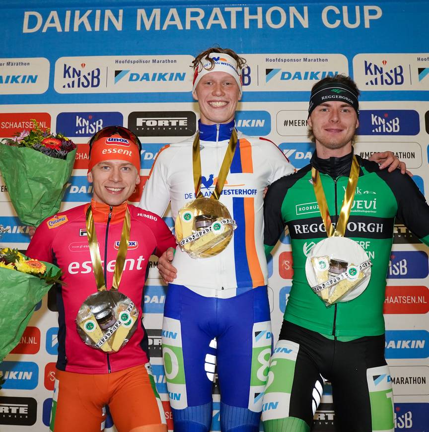 Podium Daikin Marathon Cup 9 mannen Breda 21-12-2024