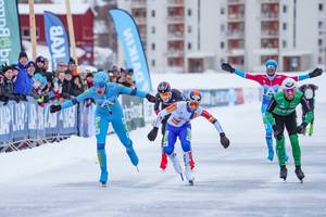 Jordy Harink wint de vierde Grand Prix op Natuurijs