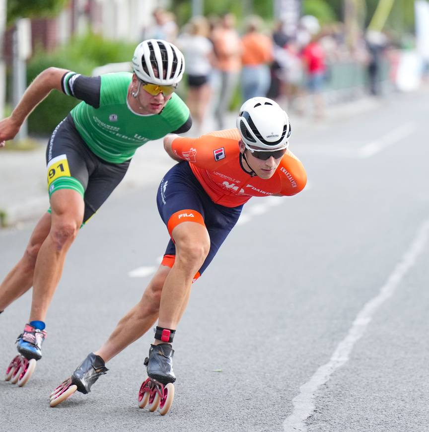 Luc ter Haar en Marthijn Mulder KNSB Inline Cup Finale Oldebroek 2024