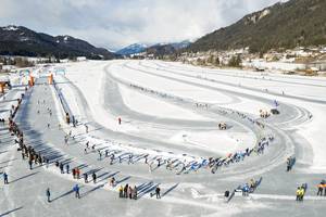 Weissensee van bovenaf