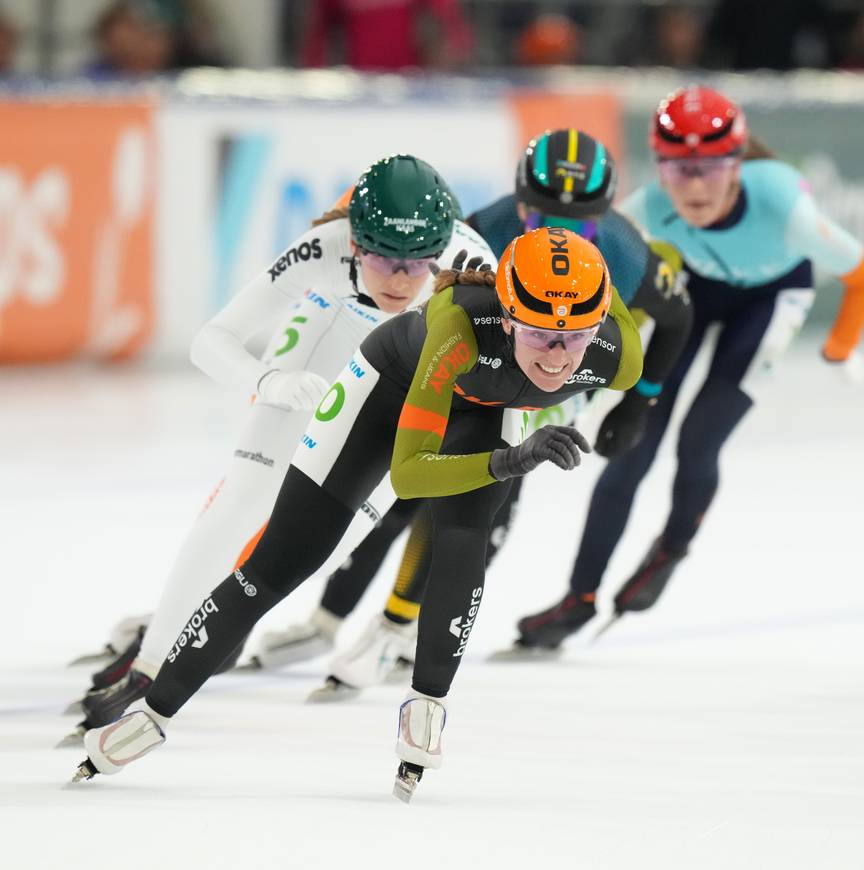 Bijten op de tanden als Lianne van Loon de eindsprint inzet