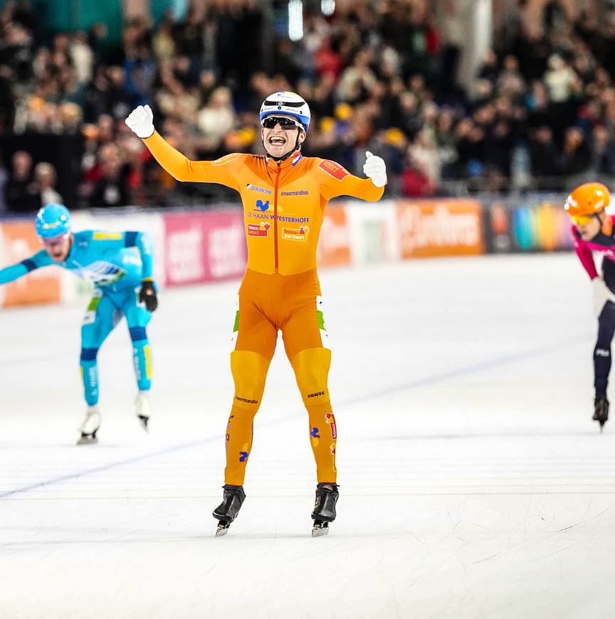 Luc ter Haar wint Daikin Marathon Cup 4 in Heerenveen