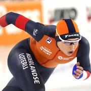 Jutta Leerdam schaatst