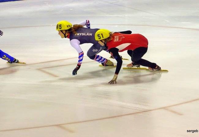 shorttrack op de baan